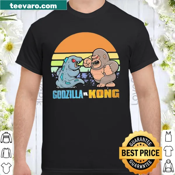 Vintage shirt featuring Godzilla and Kong graphic