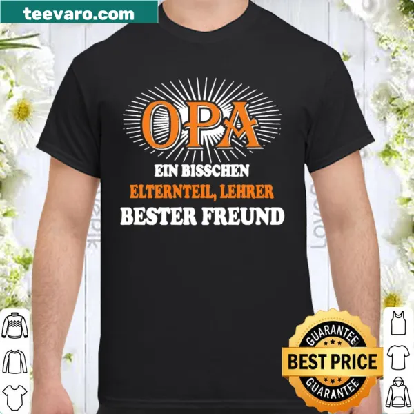 Illustrative shirt celebrating the bond with a grandfather, 'Opa' design