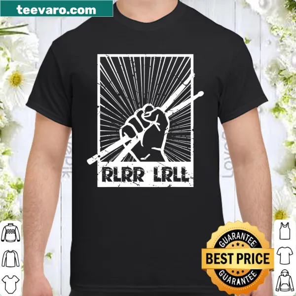 Shirt featuring drumsticks and the word 'Paradiddle' for drummers