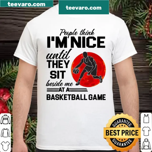 Sarcastic saying about basketball games on a T-shirt
