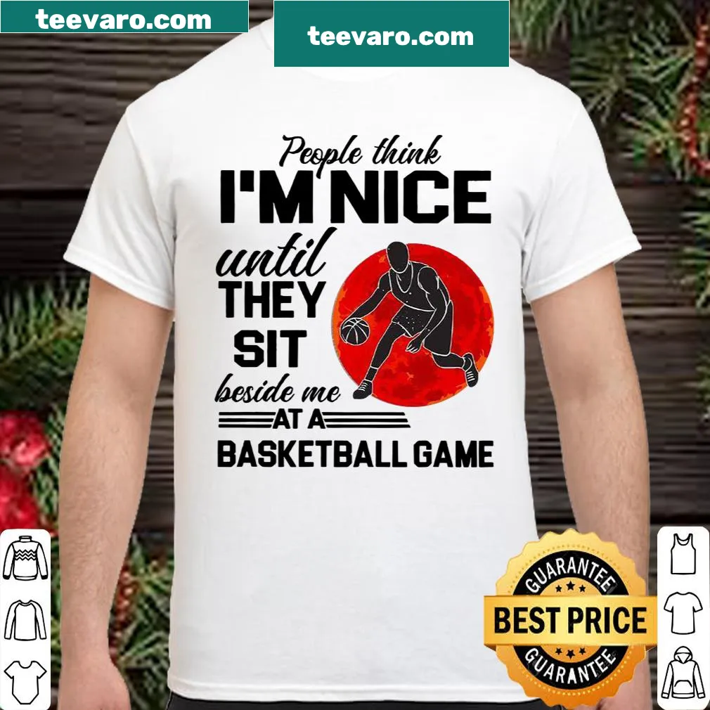 Sarcastic saying about basketball games on a T-shirt