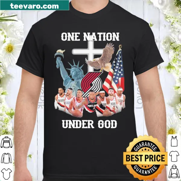 Portland Trail Blazers shirt with patriotic design