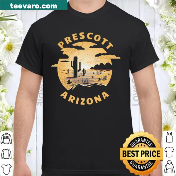Vintage Prescott Arizona desert illustration shirt