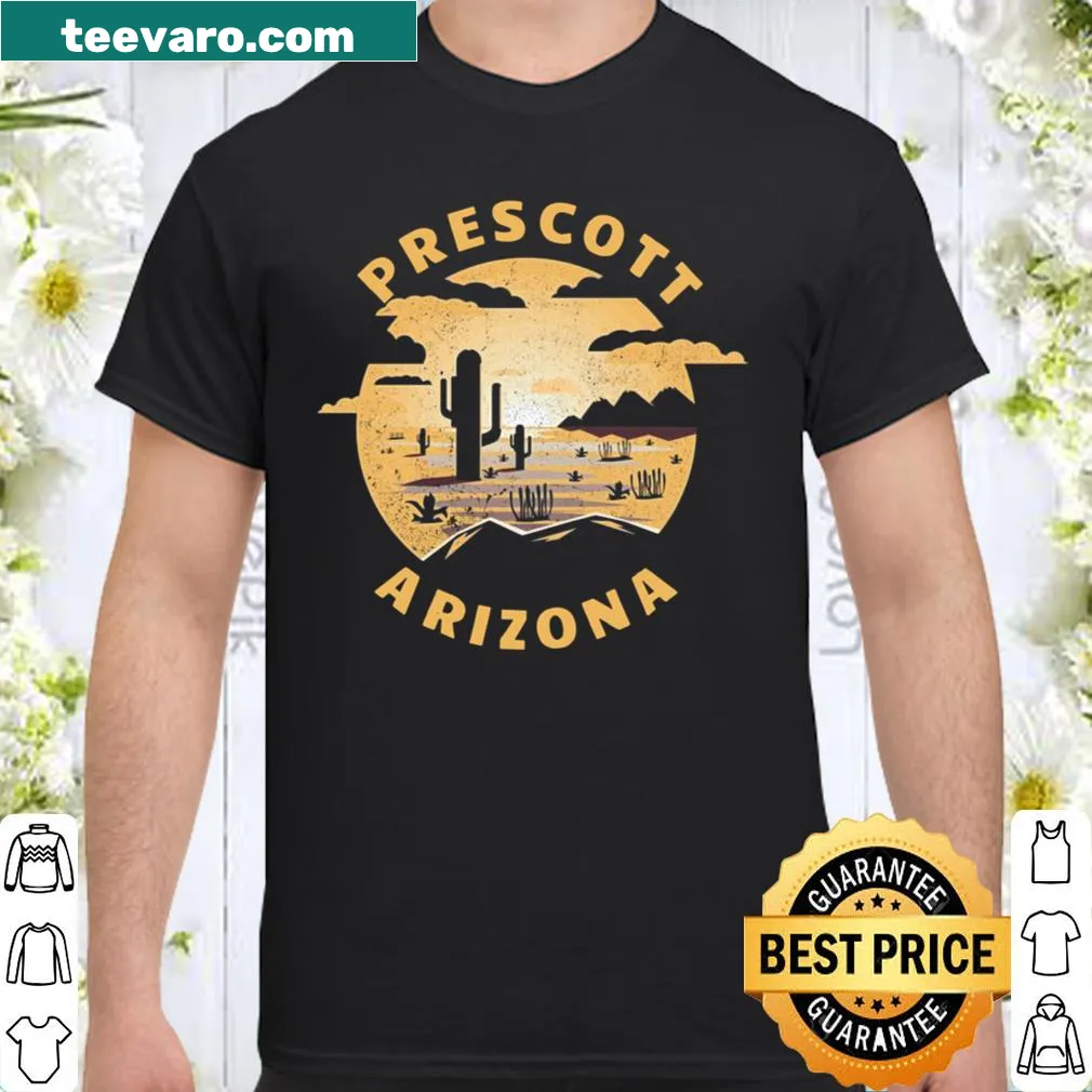 Vintage Prescott Arizona desert illustration shirt