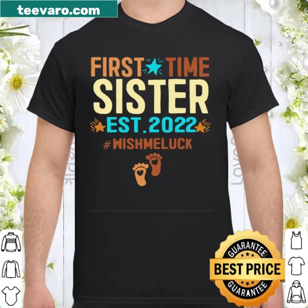 T-shirt announcing 'Promoted To Sister 2022' for new siblings