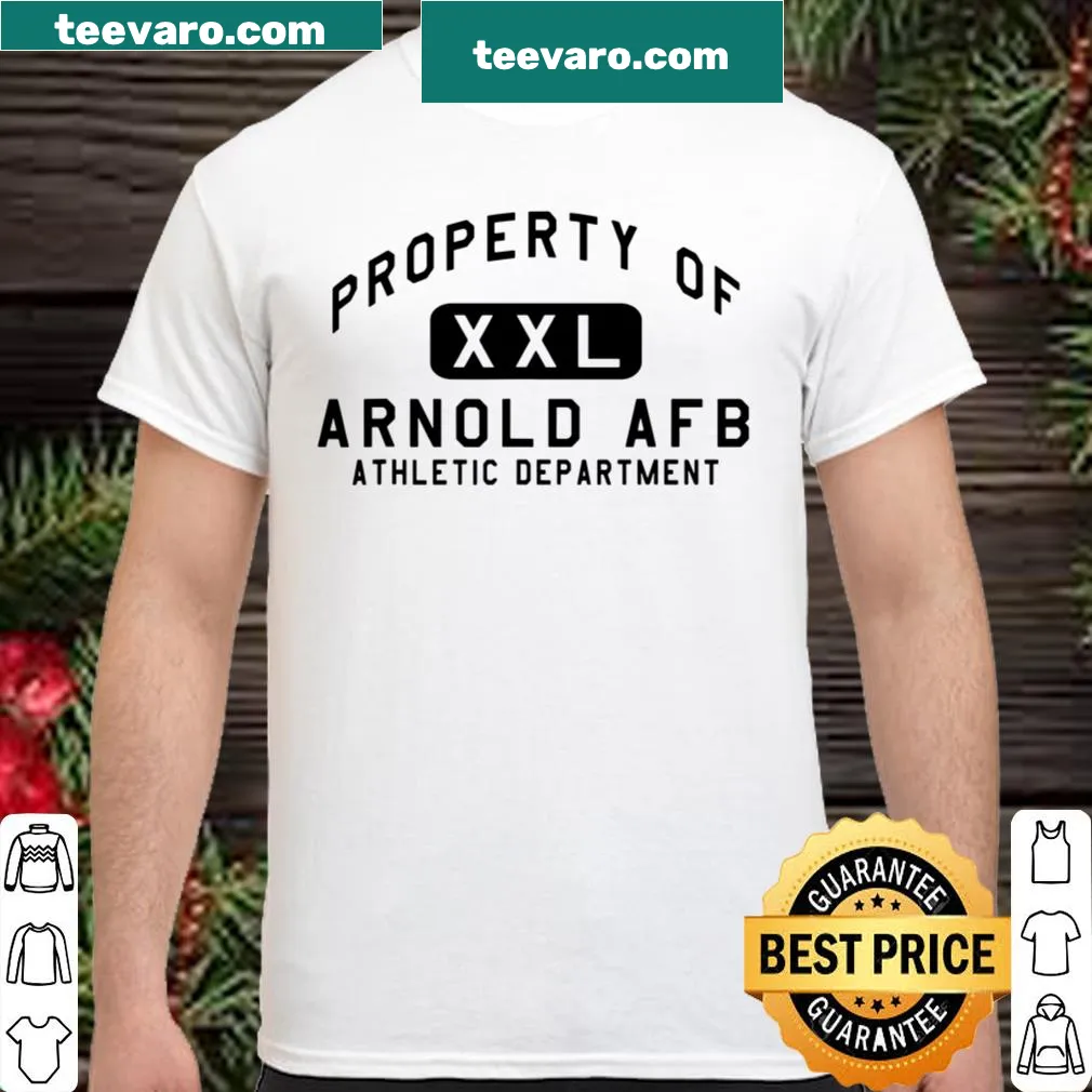 Shirt featuring a badge emblem of Arnold AFB Athletic Department