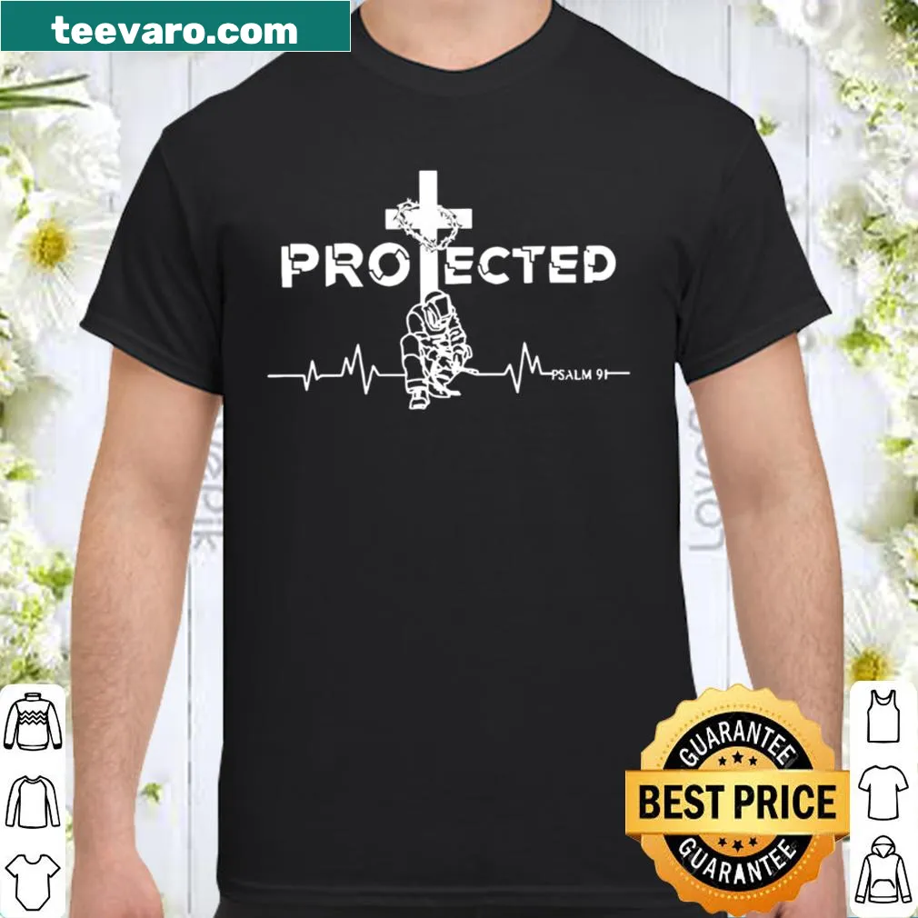 Shirt with the message 'Protected' by Jesus