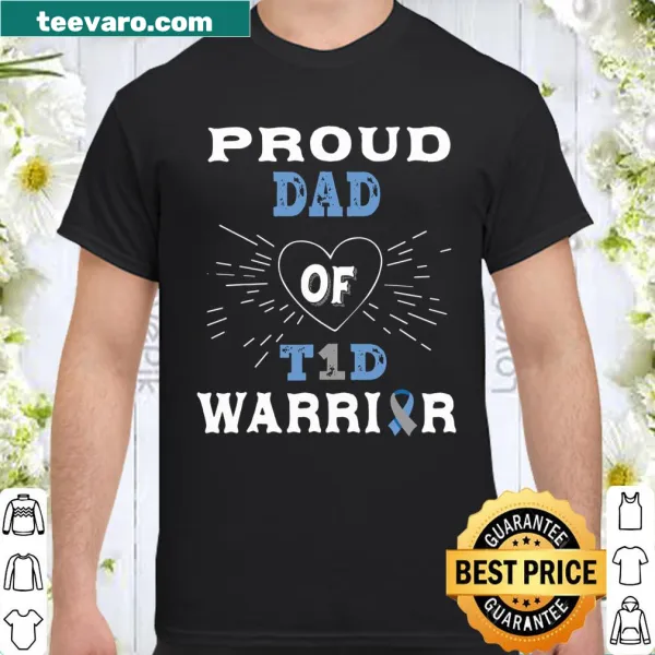 Proud dad shirt featuring 'Dad of Tid Warrior' text