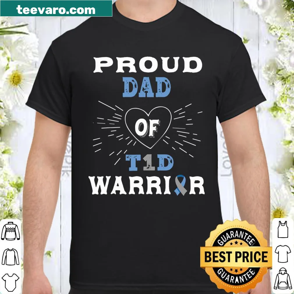Proud dad shirt featuring 'Dad of Tid Warrior' text