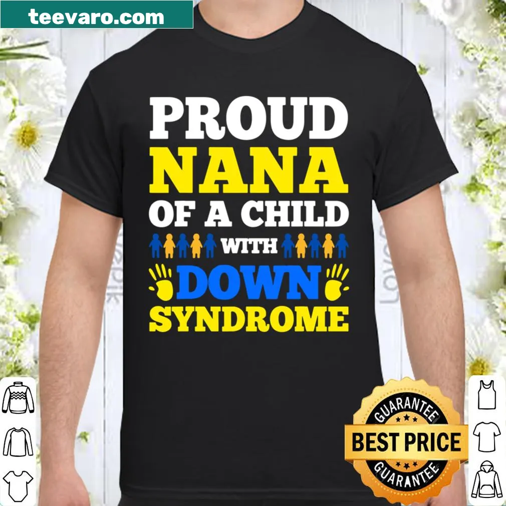 Shirt celebrating a grandmother's pride for her grandchild with Down syndrome