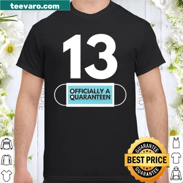 Quaranteen graphic for a 13th birthday T-shirt