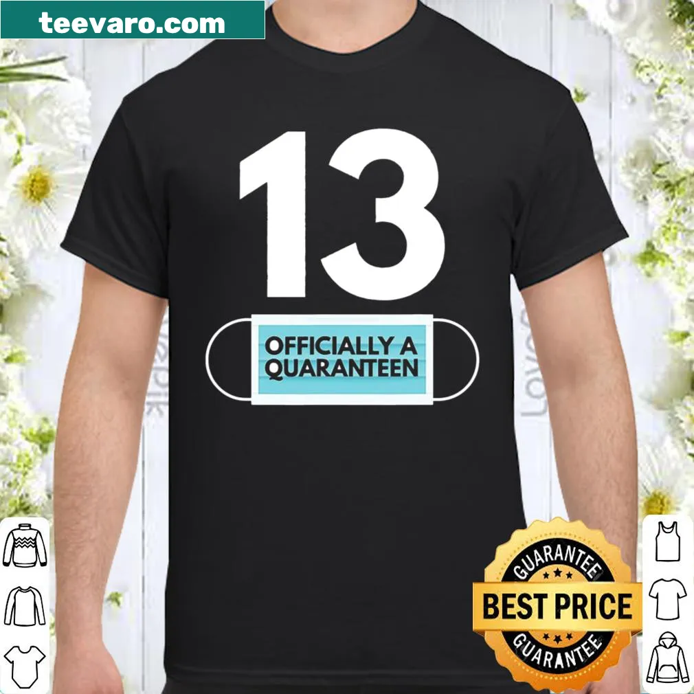Quaranteen graphic for a 13th birthday T-shirt