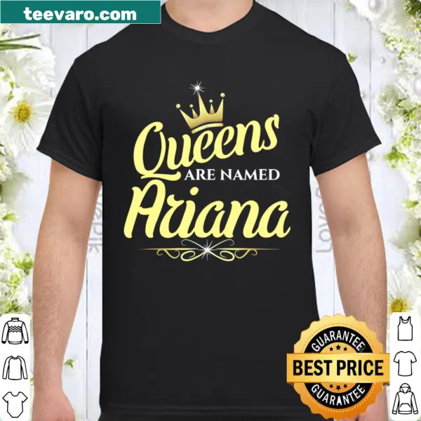 Typography celebrating queens named Ariana.