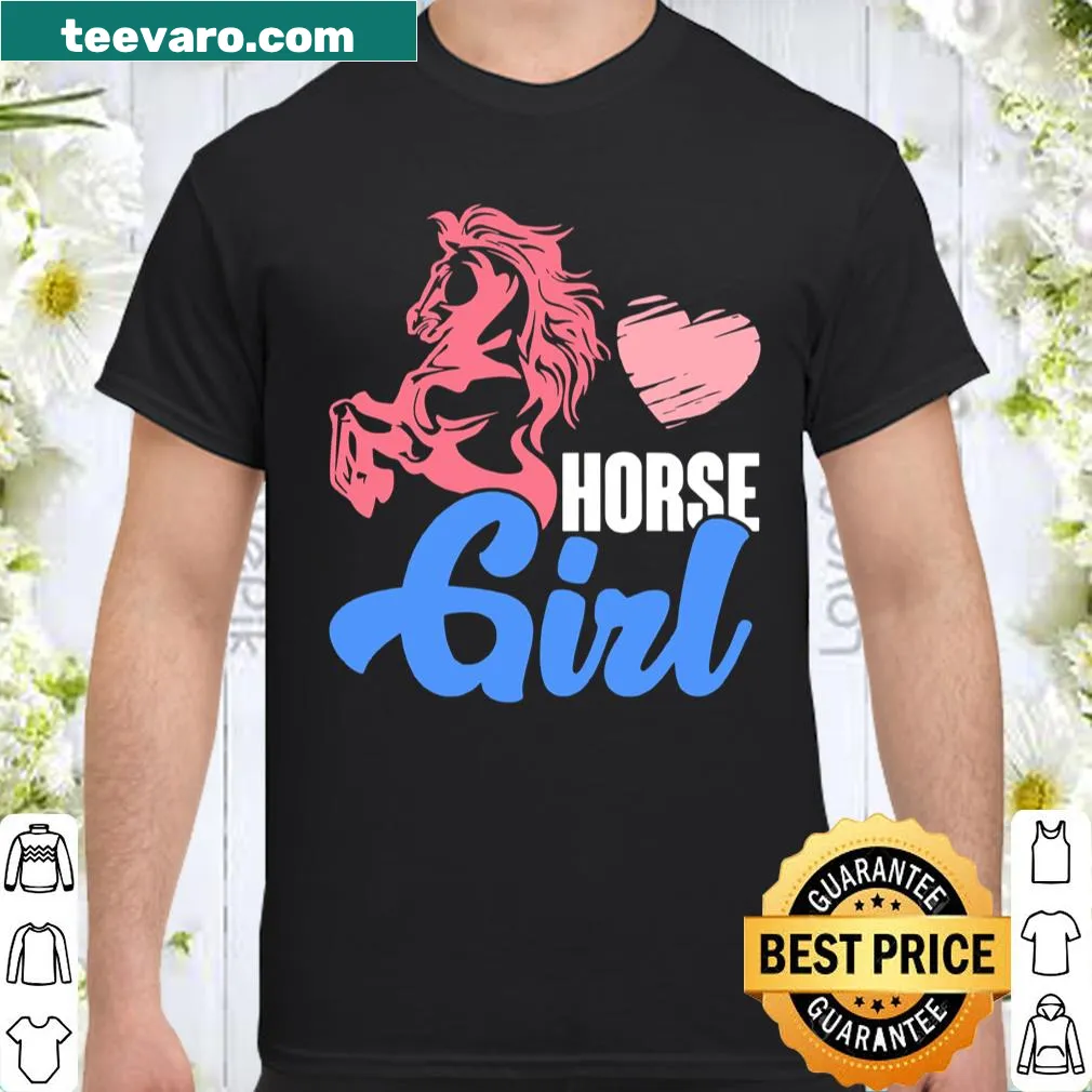 Equestrian-themed typography shirt for young riders