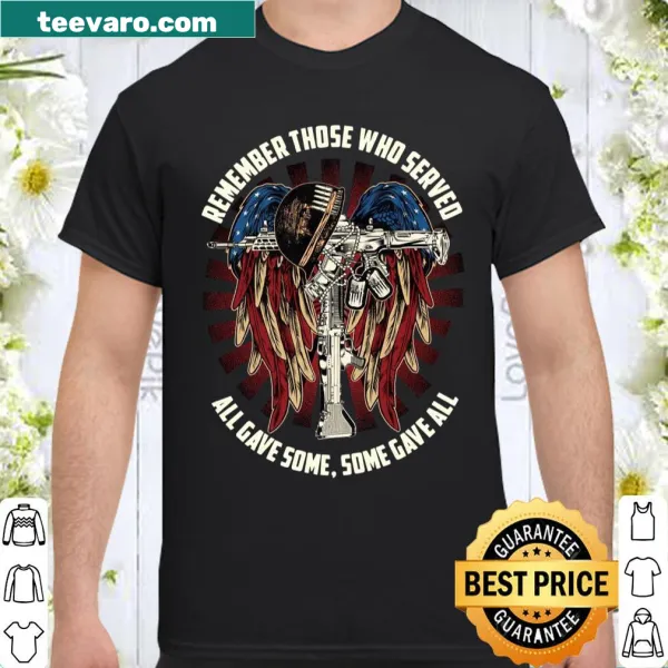 Patriotic shirt honoring military service with heartfelt text