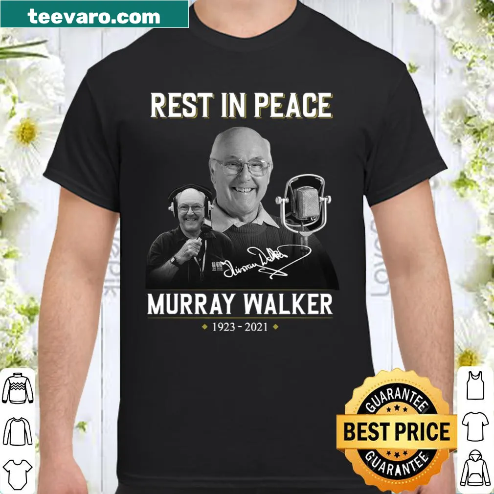 Tribute shirt honoring Murray Walker with respectful typography