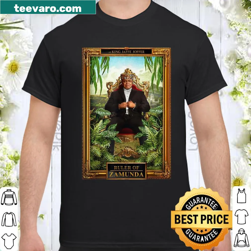 Playful shirt with 'Ruler of Zamunda' text inspired by Coming to America.