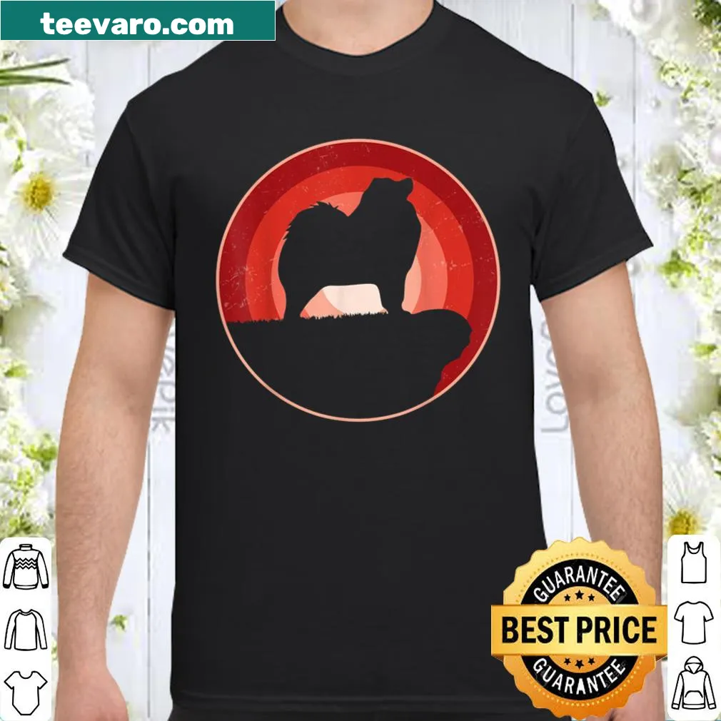 Fun graphic shirt featuring a Samoyed illustration