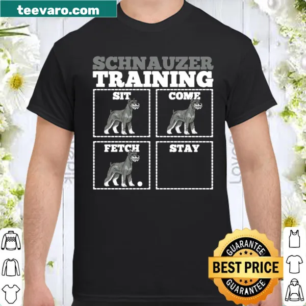 Humorous shirt for schnauzer trainers celebrating the bond with dogs.