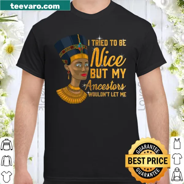 Shirt featuring illustration of Nefertiti, the Egyptian queen