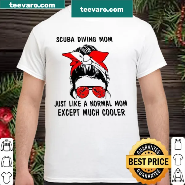 Skull-themed shirt for cool scuba diving moms
