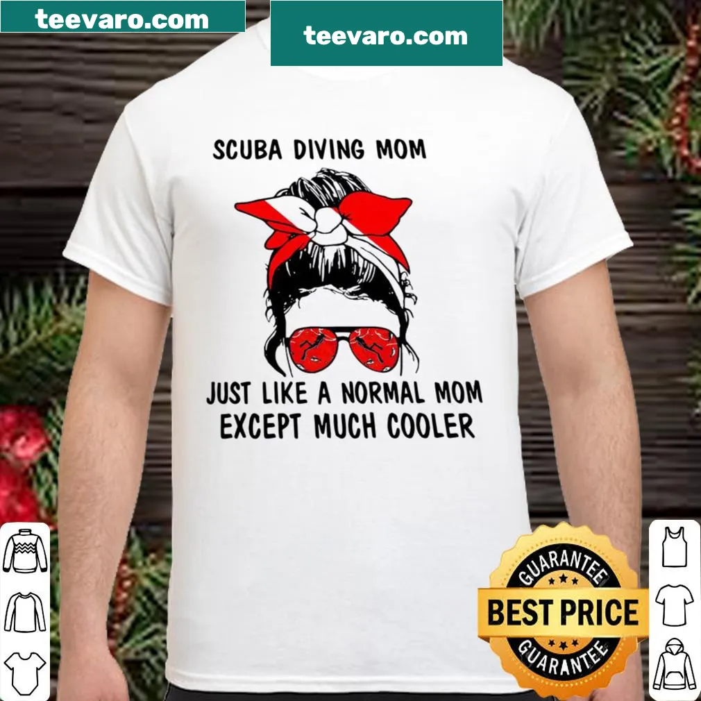 Skull-themed shirt for cool scuba diving moms
