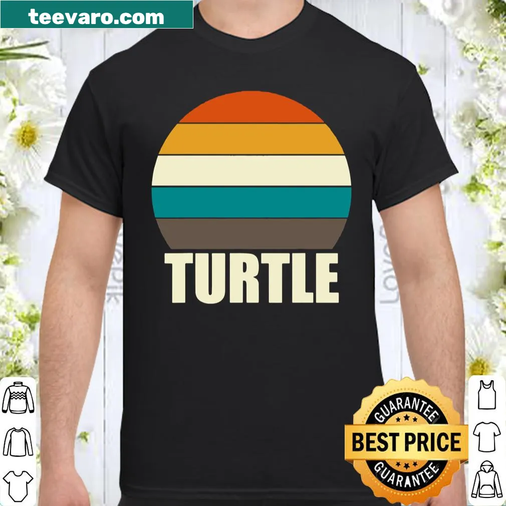 Retro turtle graphic shirt celebrating marine life and aquariums
