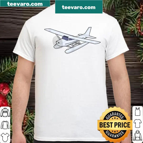 Shirt celebrating sea plane ownership with aviation-themed typography