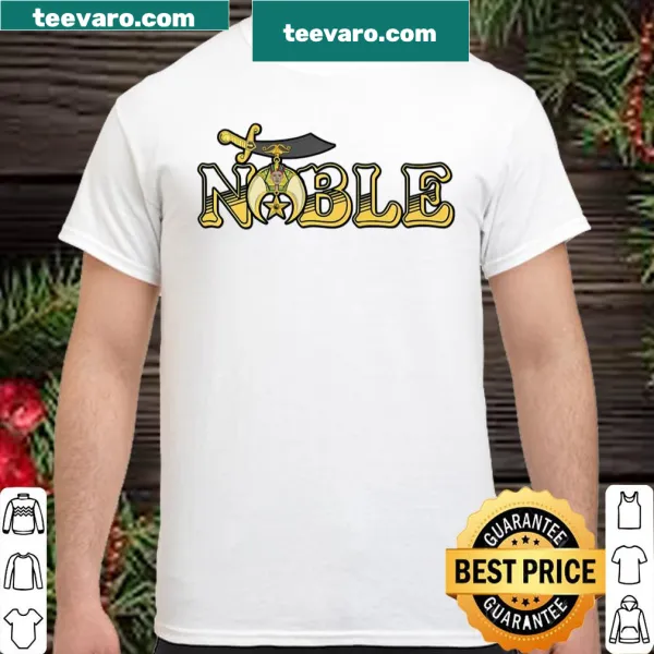 Proudly displays Shriner Noble emblem and typography on a shirt