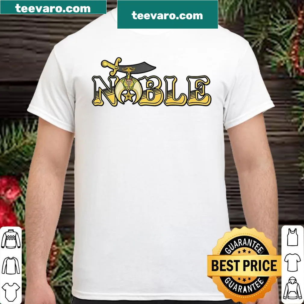 Proudly displays Shriner Noble emblem and typography on a shirt