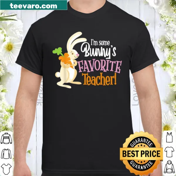 Easter-themed shirt for teachers with a cute bunny design