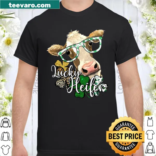 Cartoon cow illustration for St. Patrick's Day