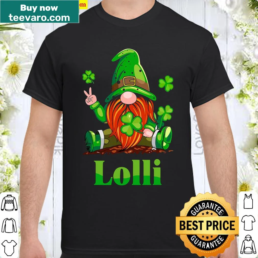 Cute 'Lolli' graphic for Grandma on a St. Patrick's Day shirt