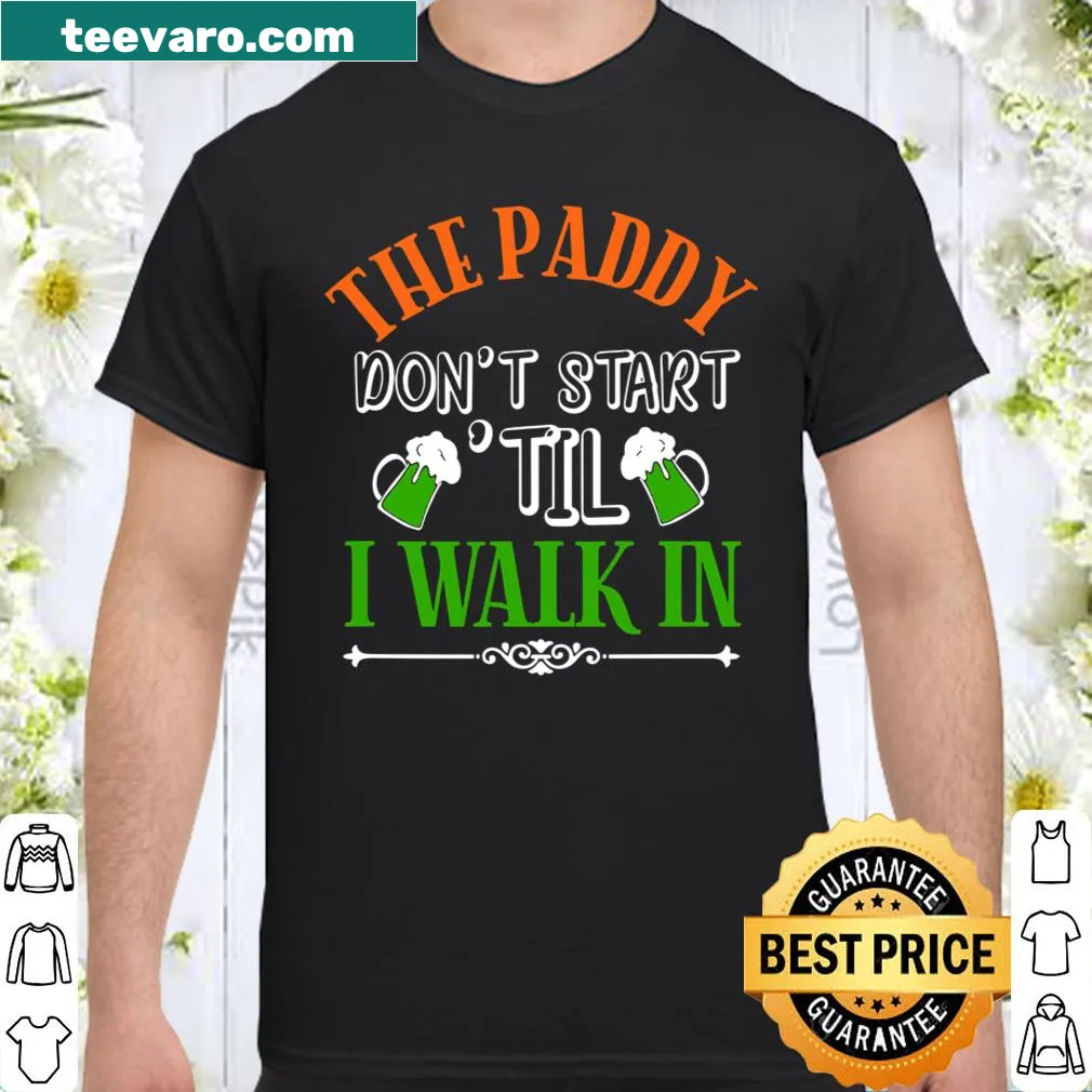 Funny St. Patrick's Day shirt with green beer and humorous text
