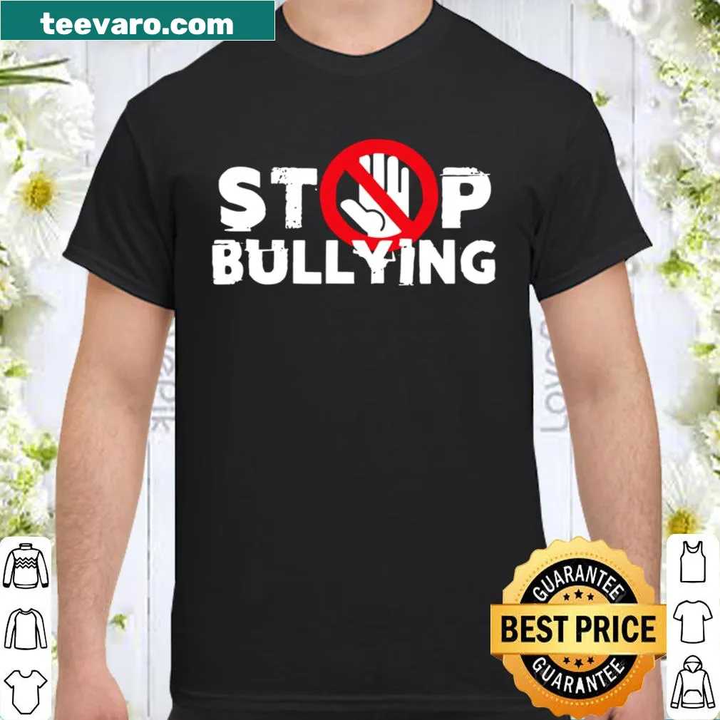 Anti-bullying shirt for teachers with bold 'Stop Bullying' message