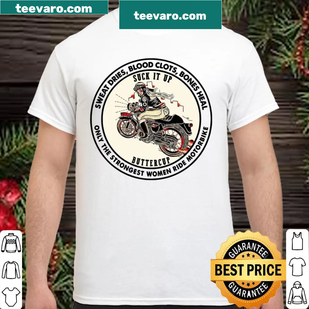 Empowering graphic shirt with a bold saying about strength
