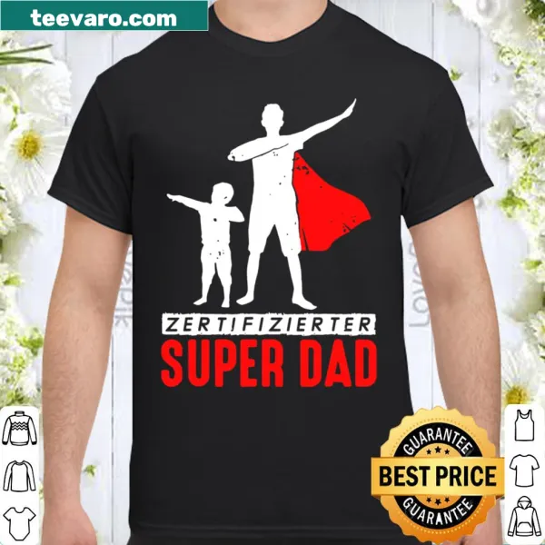 Shirt celebrating different roles of a dad with 'Superdad' text