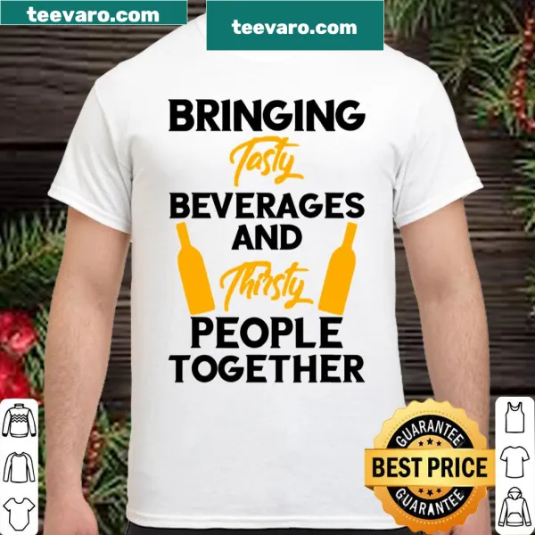 Retro design shirt celebrating tasty beverages and thirsty people