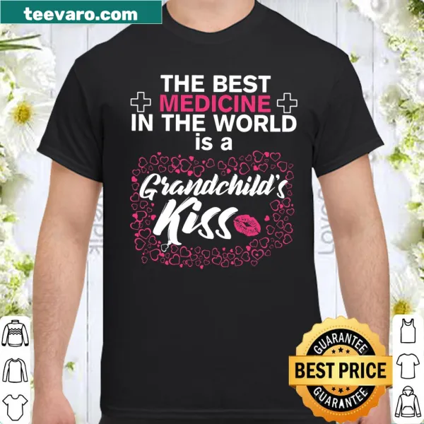 Shirt with loving text about grandchild's kiss
