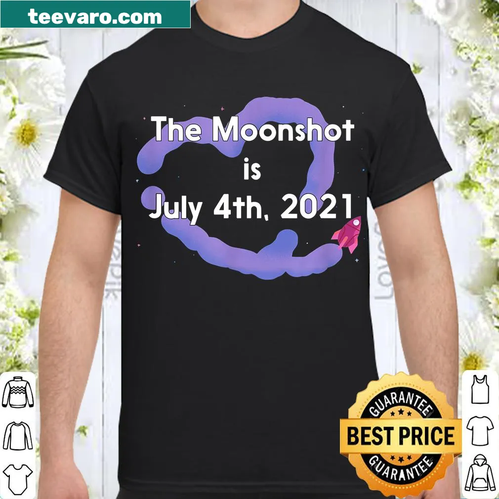 Vintage-style shirt commemorating July 4th 2021 Moonshot