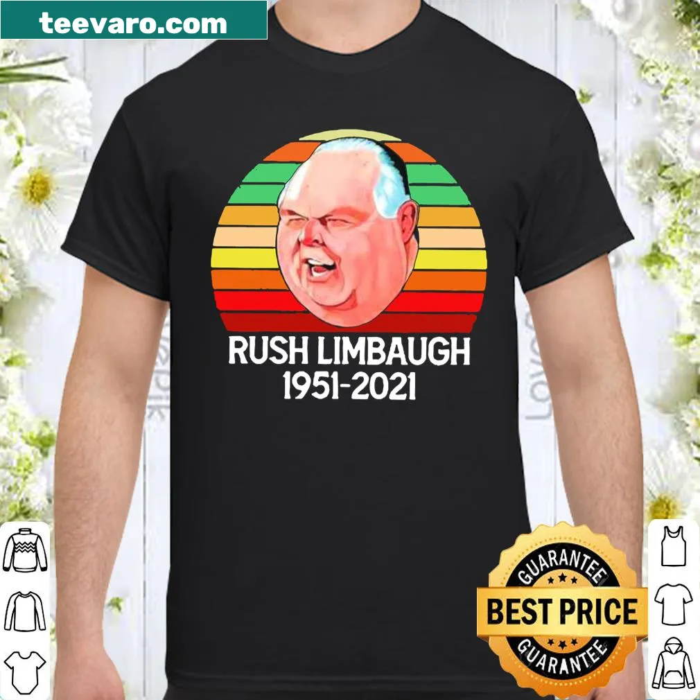 Vintage shirt commemorating Rush Limbaugh from 1957 to 2021