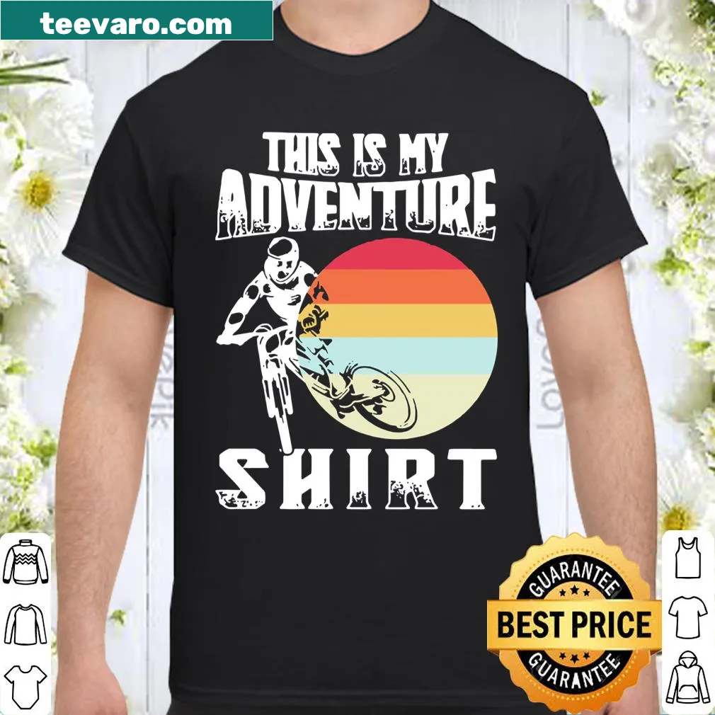 Vintage adventure shirt featuring a sunset ride theme