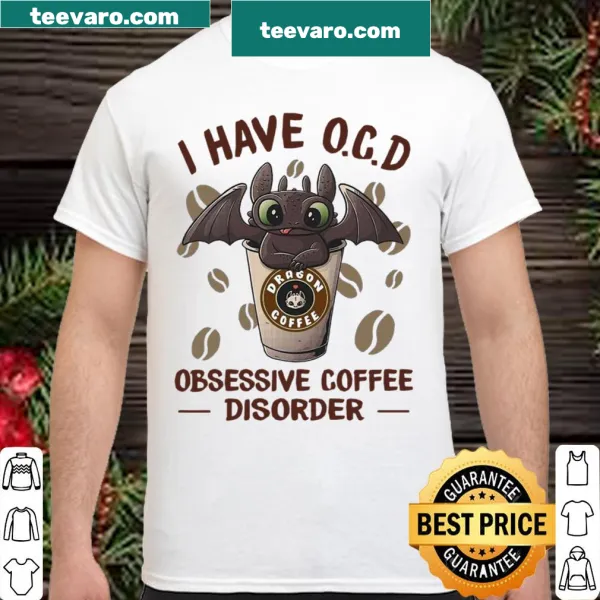 Toothless dragon holding coffee cup on funny shirt