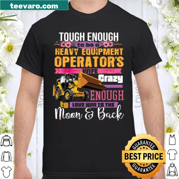 Illustration of a heavy equipment operator's wife with a heartfelt phrase