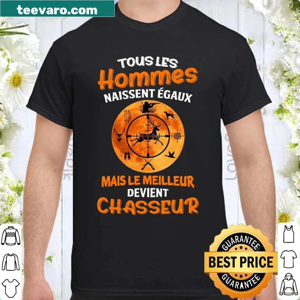 French typography shirt with hunting phrase