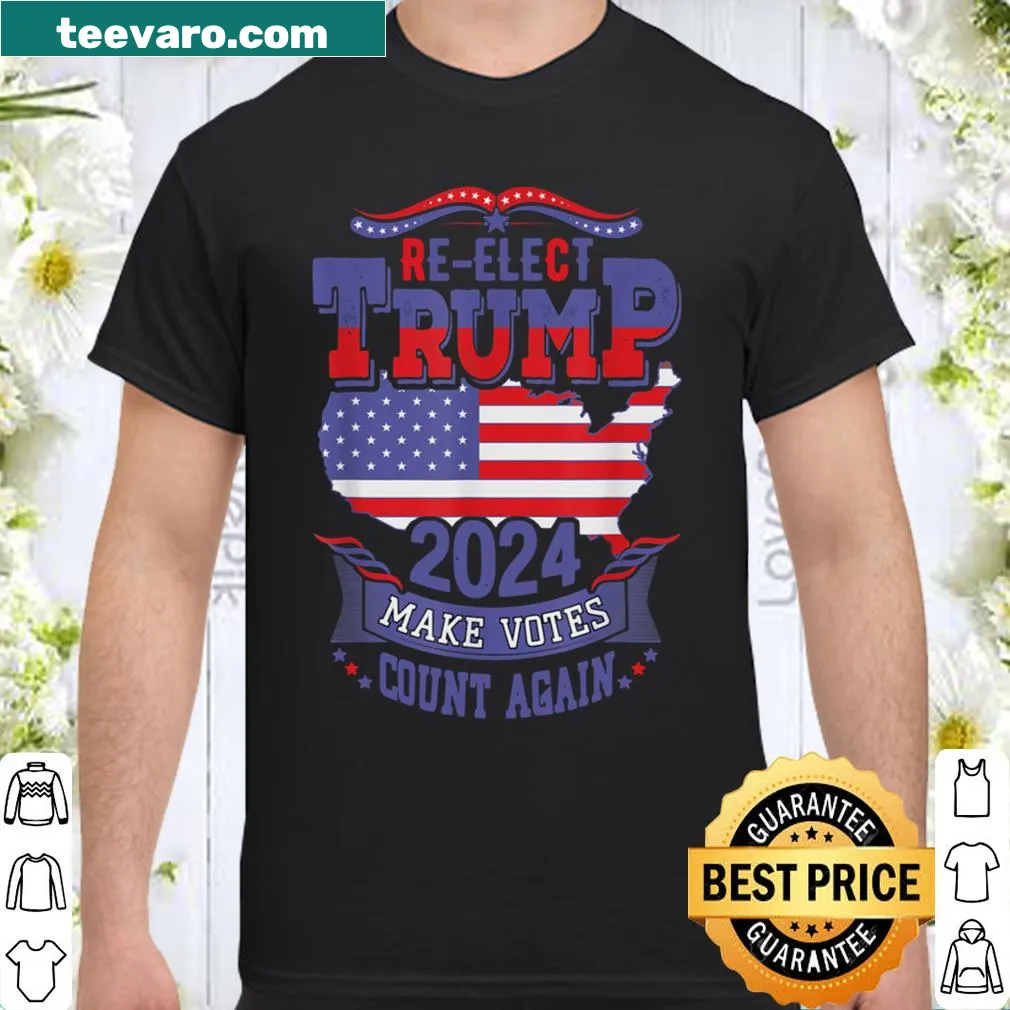 Trump 2024 Make Votes Count Again graphic t-shirt