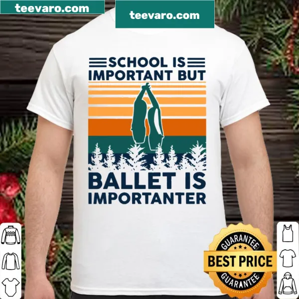 Playful ballet-themed shirt with humorous text
