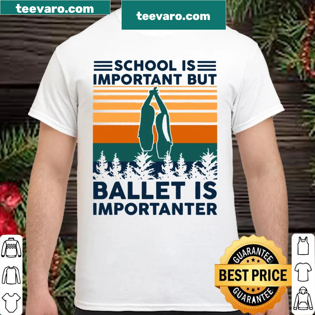 Playful ballet-themed shirt with humorous text