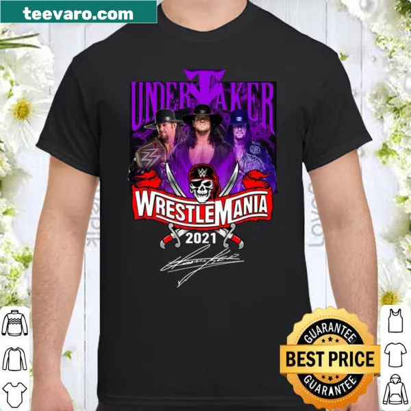 Shirt featuring the Undertaker design commemorating WrestleMania 2021