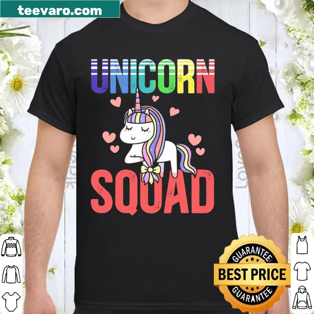 Colorful shirt with unicorns and rainbows, representing fantasy and friendship